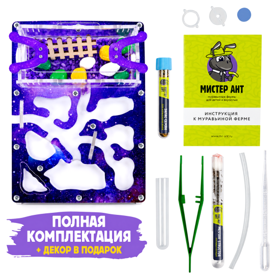 Муравьиная ферма КОМПЛЕКТ мини - Галактика
